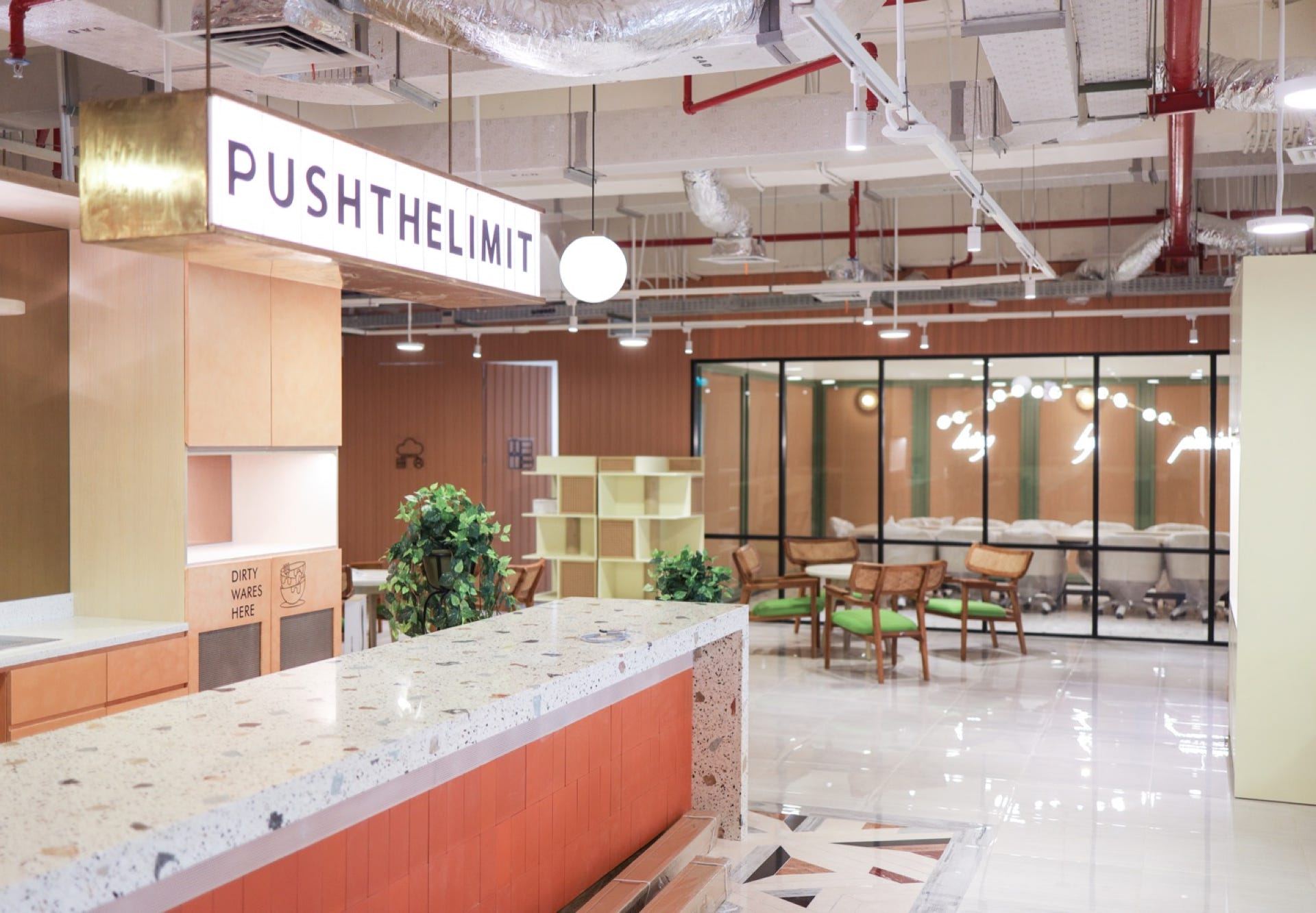 GoWork coworking space in Arkadia Green Park, fitted out by Wintec